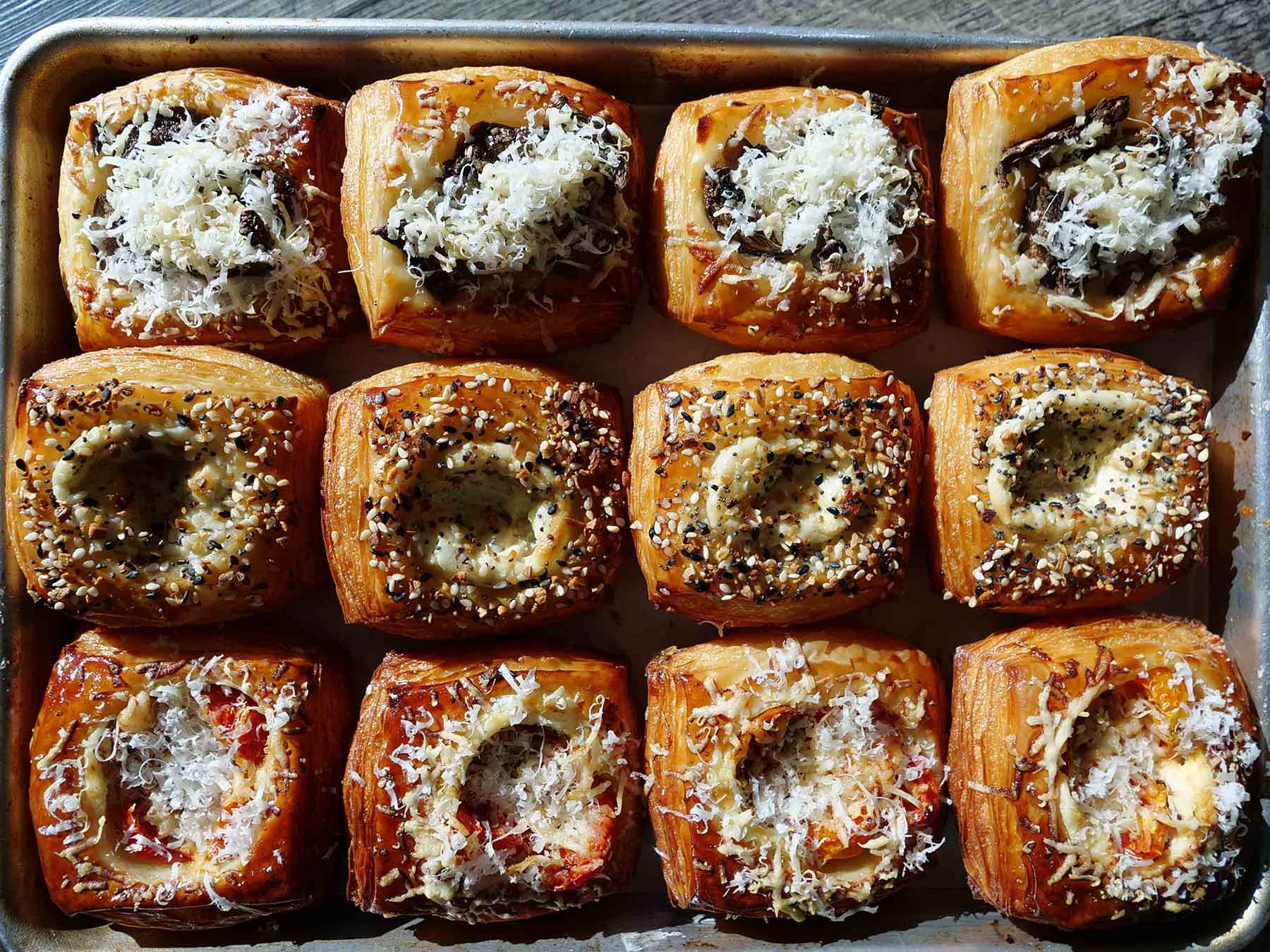 Savory Mini Danishes at Jack's Bakehouse located in the Carnegie Centre Building in Downtown Oklahoma City.