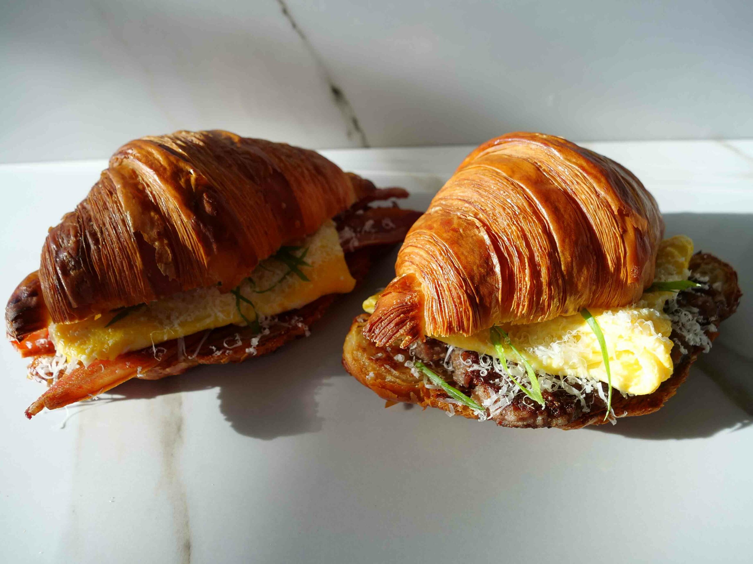 Croissant Sandwiches at Jack's Bakehouse located in the Carnegie Centre Building in Downtown Oklahoma City.