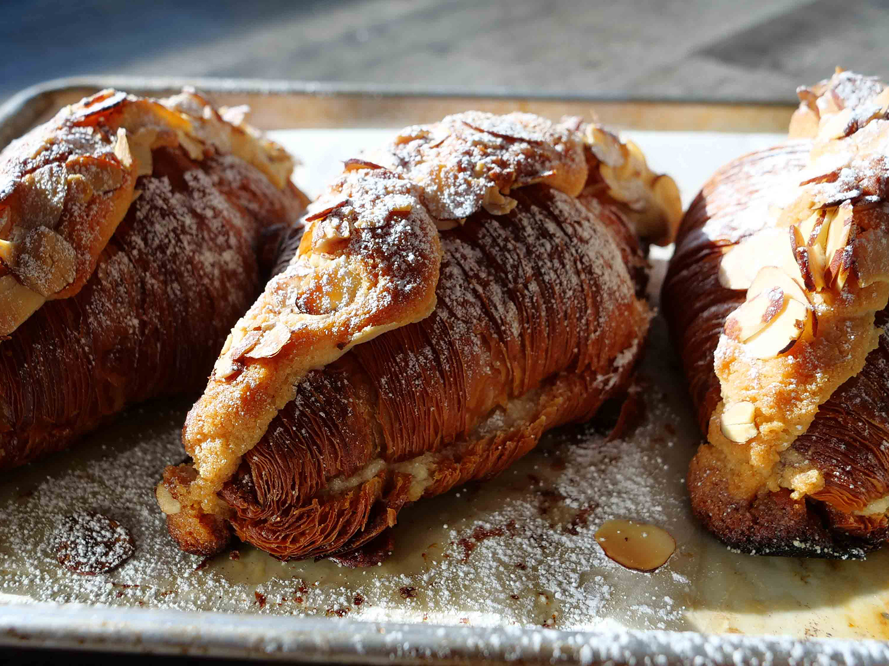 Almond Croissants at Jack's Bakehouse located in the Carnegie Centre Building in Downtown Oklahoma City.