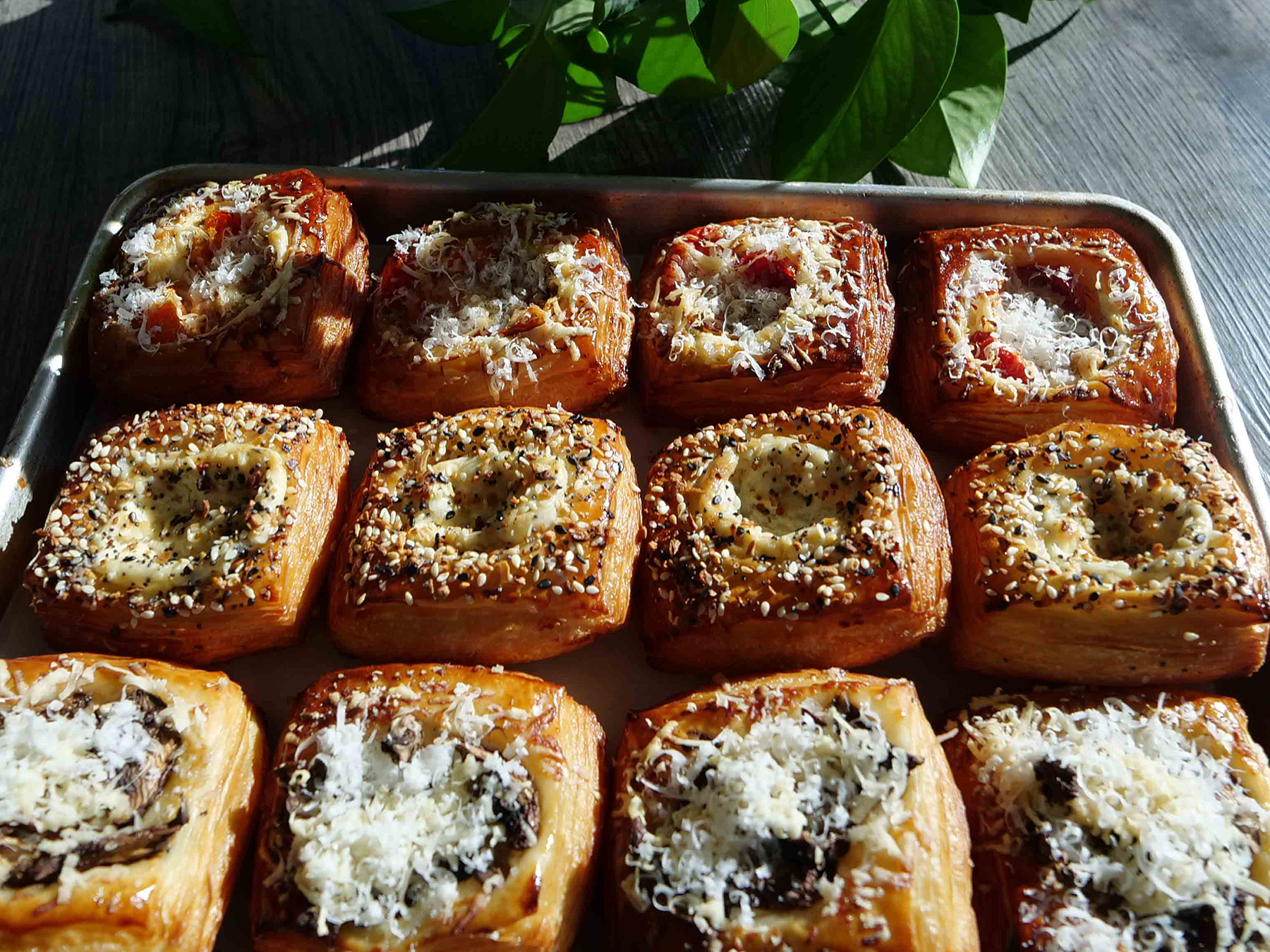 Savory Mini Danishes at Jack's Bakehouse located in the Carnegie Centre Building in Downtown Oklahoma City.